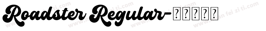 Roadster Regular字体转换